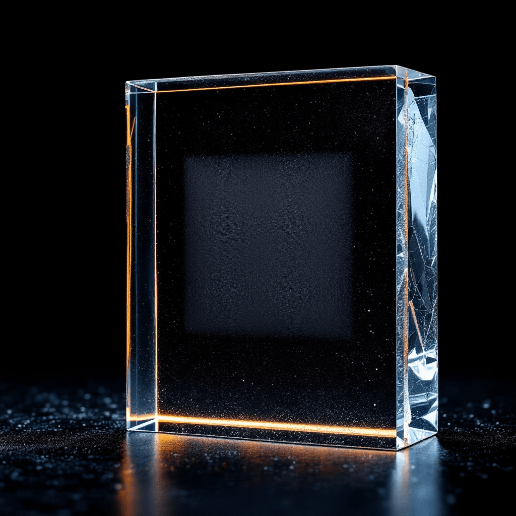 Glass material sample