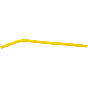 Yellow Small Silicone Straw